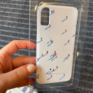 NWT Gray Malin iPhone X/XS case Deer Valley skiers
